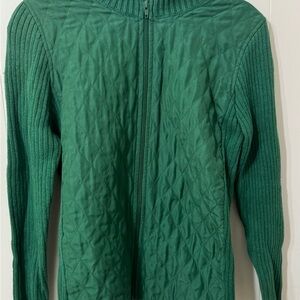 Christopher & Banks Teal Ribbed Sweater